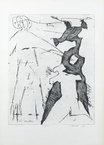 SANDRO CHERCHI Genova 1911 - 1998 Torino - Senza titolo 1971