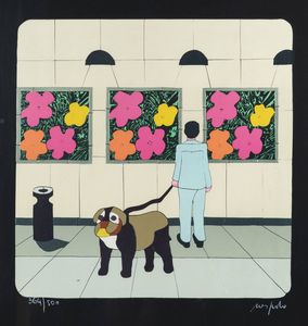 UGO NESPOLO Mosso Santa Maria (VC) 1941 - Visita alla mostra di Warhol