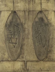 ARNALDO POMODORO Morciano di Romagna (FO) 1926 - Due scudi