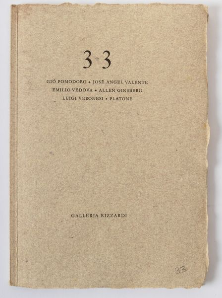 ARTISTI VARI : 3+3  - Asta Prints and Multiples - Associazione Nazionale - Case d'Asta italiane