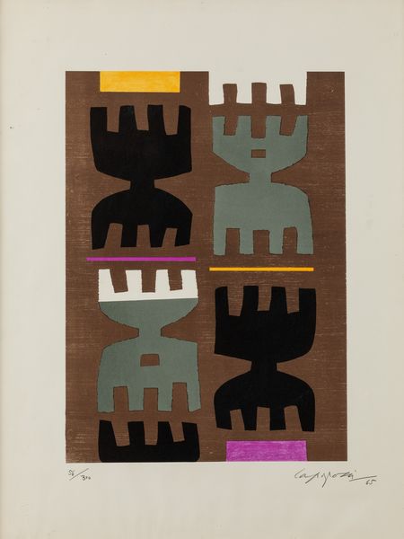 Giuseppe Capogrossi : Senza titolo  - Asta Prints and Multiples - Associazione Nazionale - Case d'Asta italiane