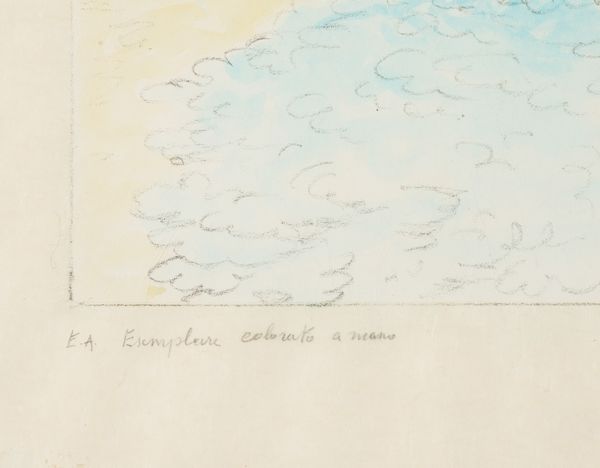 Giorgio de Chirico : La pioggia nel deserto  - Asta Prints and Multiples - Associazione Nazionale - Case d'Asta italiane