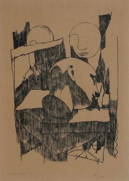 Felice Casorati : Senza titolo  - Asta Prints and Multiples - Associazione Nazionale - Case d'Asta italiane