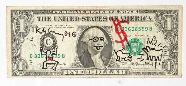 Keith Haring : Dollar  - Asta Prints and Multiples - Associazione Nazionale - Case d'Asta italiane