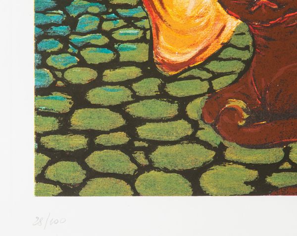 Giuseppe Migneco : Senza titolo  - Asta Prints and Multiples - Associazione Nazionale - Case d'Asta italiane