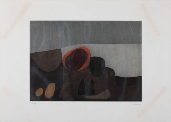 AFRO BASALDELLA : Vulcani  - Asta Prints and Multiples - Associazione Nazionale - Case d'Asta italiane