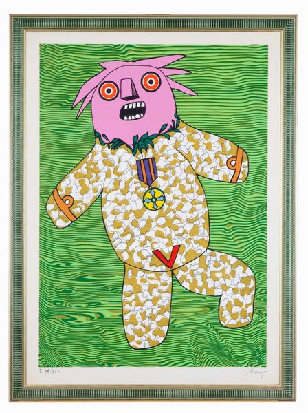 ENRICO BAJ : Senza titolo  - Asta Prints and Multiples - Associazione Nazionale - Case d'Asta italiane