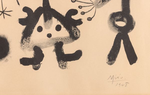 Joan Mirò : Senza titolo  - Asta Prints and Multiples - Associazione Nazionale - Case d'Asta italiane