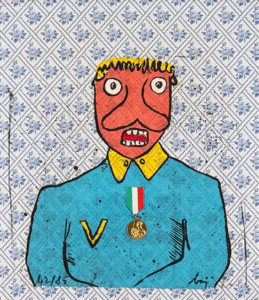 ENRICO BAJ : Figura stupita  - Asta Prints and Multiples - Associazione Nazionale - Case d'Asta italiane