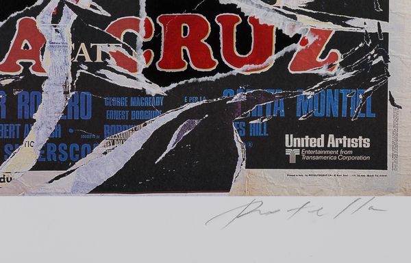 MIMMO ROTELLA : Vera Cruz  - Asta Prints and Multiples - Associazione Nazionale - Case d'Asta italiane