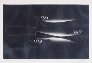 Mario Avati - Ficelles/ Peugeoterie/ Le poisson magique/ Des poissons sur  le grill