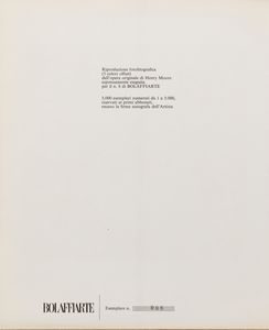 Henry Moore : Senza titolo  - Asta Prints and Multiples - Associazione Nazionale - Case d'Asta italiane