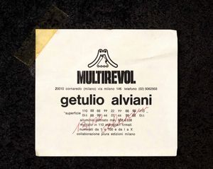 GETULIO ALVIANI : Superficie  - Asta Prints and Multiples - Associazione Nazionale - Case d'Asta italiane