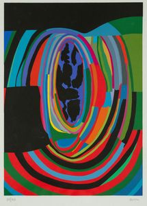 Alberto Burri : Trittico B  - Asta Prints and Multiples - Associazione Nazionale - Case d'Asta italiane