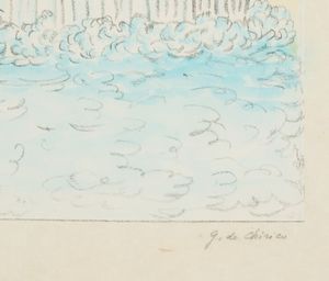 Giorgio de Chirico : La pioggia nel deserto  - Asta Prints and Multiples - Associazione Nazionale - Case d'Asta italiane