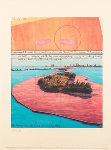 Christo : Surrounded Island - Project for Biscayne Bay, Miami  - Asta Prints and Multiples - Associazione Nazionale - Case d'Asta italiane