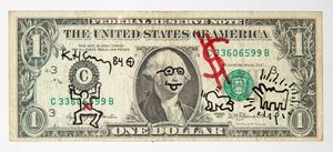 Keith Haring : Dollar  - Asta Prints and Multiples - Associazione Nazionale - Case d'Asta italiane