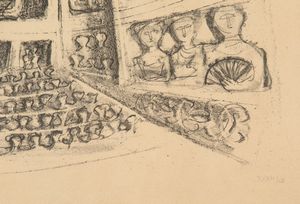Massimo Campigli : Teatro I  - Asta Prints and Multiples - Associazione Nazionale - Case d'Asta italiane
