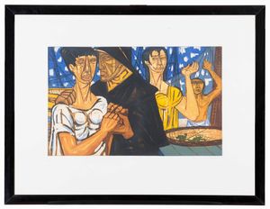 Giuseppe Migneco : Senza titolo  - Asta Prints and Multiples - Associazione Nazionale - Case d'Asta italiane