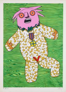 ENRICO BAJ : Senza titolo  - Asta Prints and Multiples - Associazione Nazionale - Case d'Asta italiane