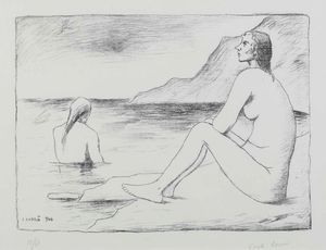 Carlo Carrà - Donne al mare