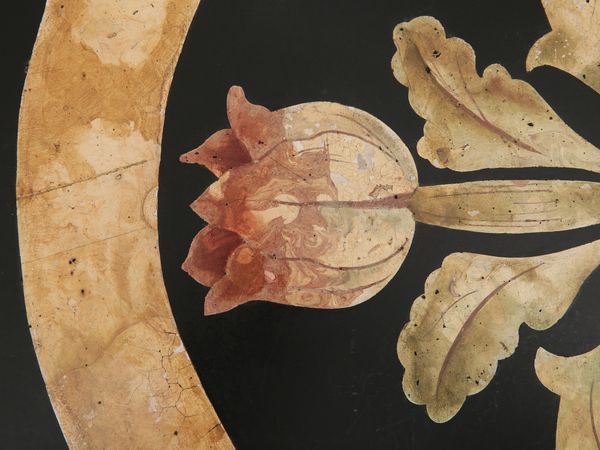 Tavolo in noce con piano in scagliola, Bianco Bianchi Firenze  - Asta L'Arte di Arredare - Associazione Nazionale - Case d'Asta italiane