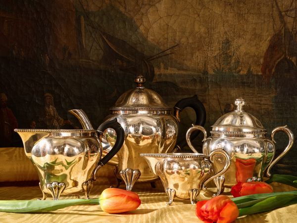 Servizio da caff in argento  - Asta L'Arte di Arredare - Associazione Nazionale - Case d'Asta italiane