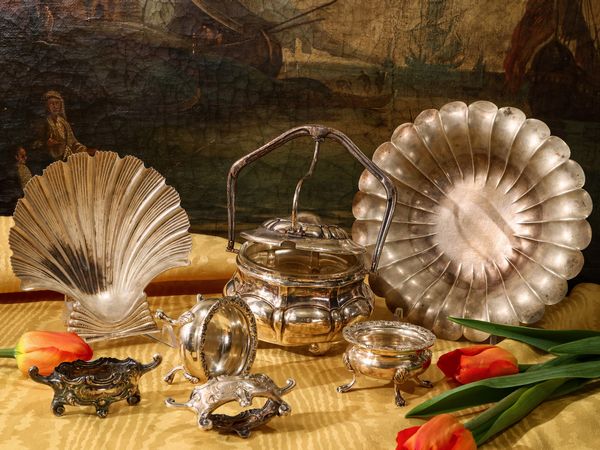 Assortimento di argenteria per la tavola  - Asta L'Arte di Arredare - Associazione Nazionale - Case d'Asta italiane