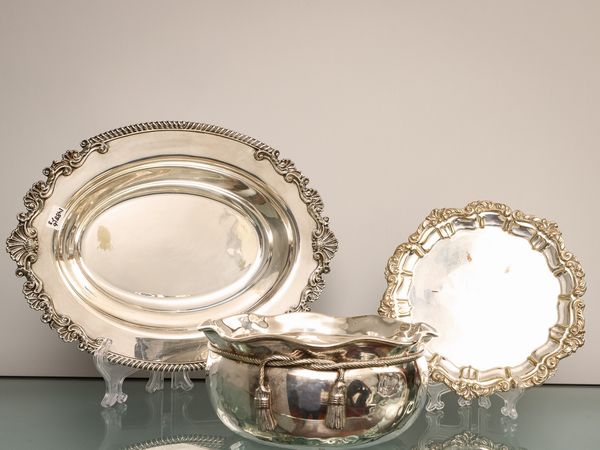 Accessori per la tavola in metallo argentato  - Asta L'Arte di Arredare - Associazione Nazionale - Case d'Asta italiane