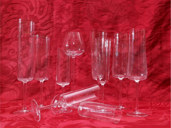 Assortimento di bicchieri in cristallo  - Asta L'Arte di Arredare - Associazione Nazionale - Case d'Asta italiane