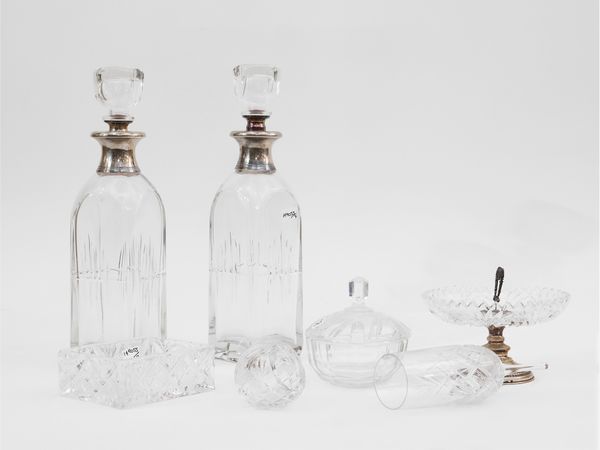Lotto di accessori per la tavola in cristallo molato  - Asta L'Arte di Arredare - Associazione Nazionale - Case d'Asta italiane