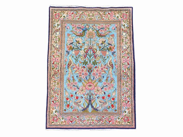 Tappeto persiano Qumkork di vecchia manifattura  - Asta L'Arte di Arredare - Associazione Nazionale - Case d'Asta italiane