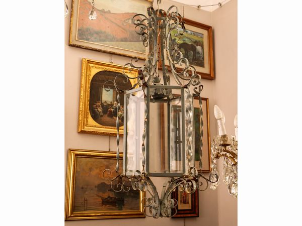 Lanterna in ferro  - Asta L'Arte di Arredare - Associazione Nazionale - Case d'Asta italiane