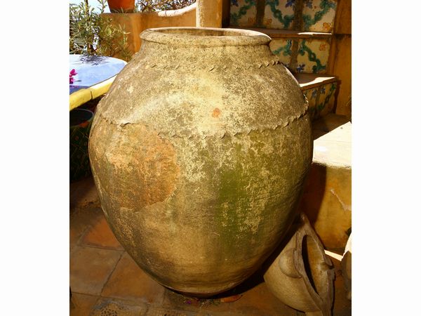 Giara in terracotta  - Asta L'Arte di Arredare - Associazione Nazionale - Case d'Asta italiane