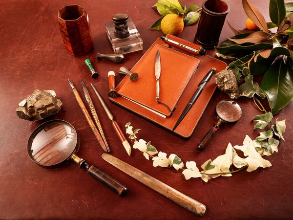 Lotto di accessori da scrivania d'epoca  - Asta L'Arte di Arredare - Associazione Nazionale - Case d'Asta italiane