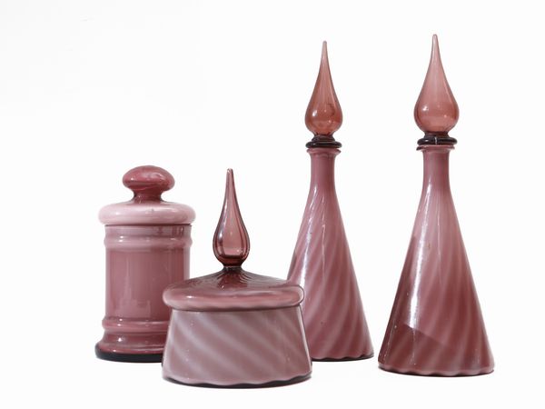 Lotto di accessori da toilette in cristallo  - Asta L'Arte di Arredare - Associazione Nazionale - Case d'Asta italiane