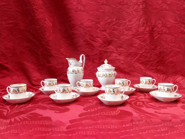 Servizio da caffe in porcellana  - Asta L'Arte di Arredare - Associazione Nazionale - Case d'Asta italiane