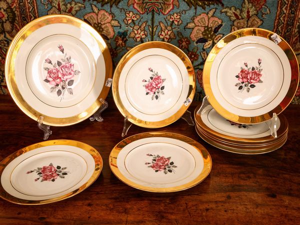 Set da dessert in porcellana  - Asta L'Arte di Arredare - Associazione Nazionale - Case d'Asta italiane