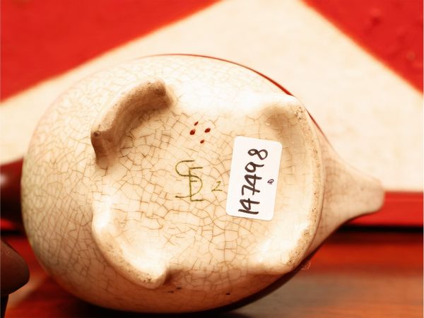 Piccola caraffa zoomorfa in ceramica, Edouard-Marcel Sandoz per Ginori  - Asta L'Arte di Arredare - Associazione Nazionale - Case d'Asta italiane