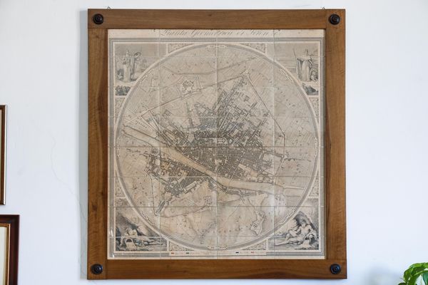 Federigo Fantozzi, Pianta geometrica di Firenze, 1843  - Asta L'Arte di Arredare - Associazione Nazionale - Case d'Asta italiane