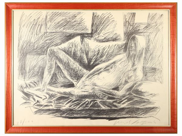 Lotto di grafica: Pericle Fazzini, Pietro Annigoni e altri altristi  - Asta L'Arte di Arredare - Associazione Nazionale - Case d'Asta italiane