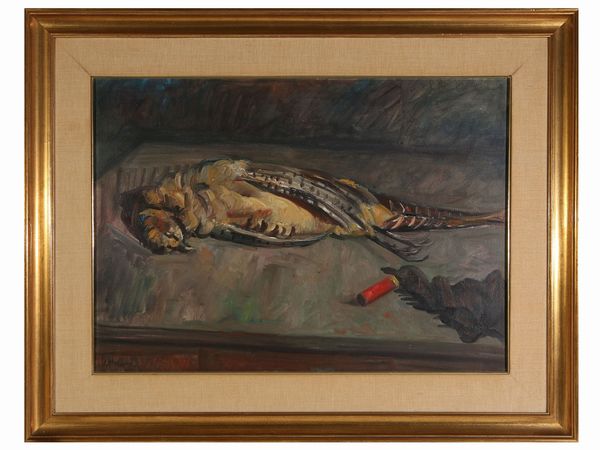 Umberto Mariotti : Natura morta con selvaggina  - Asta L'Arte di Arredare - Associazione Nazionale - Case d'Asta italiane
