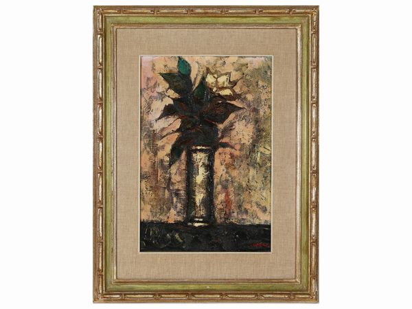 Leonardo Papasogli : Vaso di fiori  - Asta L'Arte di Arredare - Associazione Nazionale - Case d'Asta italiane