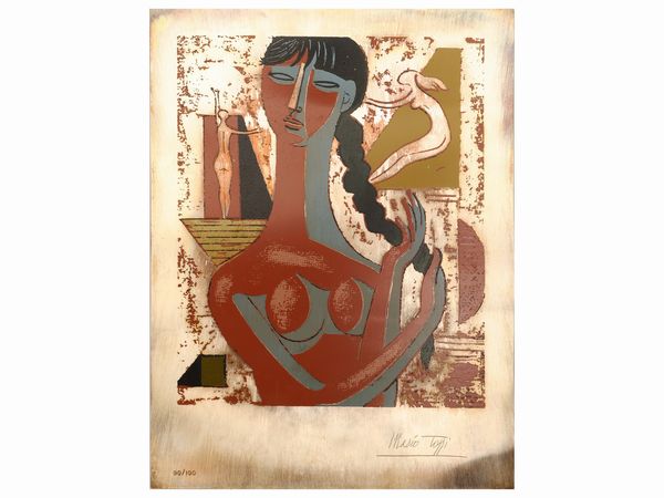 MARIO TOZZI : Figura  - Asta L'Arte di Arredare - Associazione Nazionale - Case d'Asta italiane
