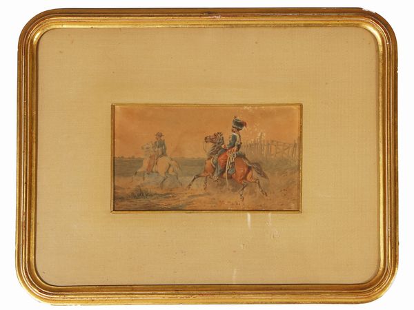 Ussari a cavallo  - Asta L'Arte di Arredare - Associazione Nazionale - Case d'Asta italiane