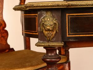 Tavolino da gioco in legno ebanizzato  - Asta L'Arte di Arredare - Associazione Nazionale - Case d'Asta italiane