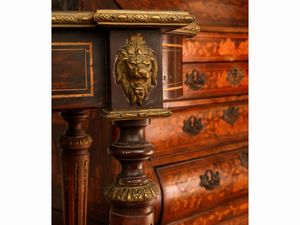 Tavolino da gioco in legno ebanizzato  - Asta L'Arte di Arredare - Associazione Nazionale - Case d'Asta italiane