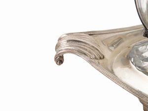 Oliera a navette in argento, Henry Chawner  - Asta L'Arte di Arredare - Associazione Nazionale - Case d'Asta italiane