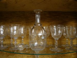 Servizio di bicchieri in cristallo molato  - Asta L'Arte di Arredare - Associazione Nazionale - Case d'Asta italiane