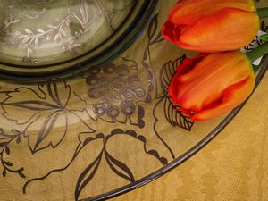 Vaso e piatto in vetro soffiato con decorazioni in argento  - Asta L'Arte di Arredare - Associazione Nazionale - Case d'Asta italiane